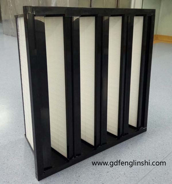 大風(fēng)量組合式高效過濾器具有過濾面積大，阻力低，使用壽命長特點(diǎn)