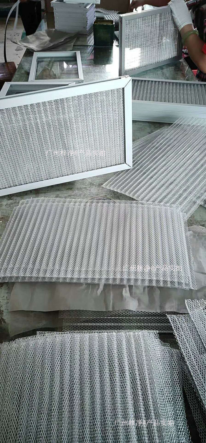 金屬網(wǎng)過(guò)濾器框架：鍍鋅鋼板、鋁合金或不銹鋼