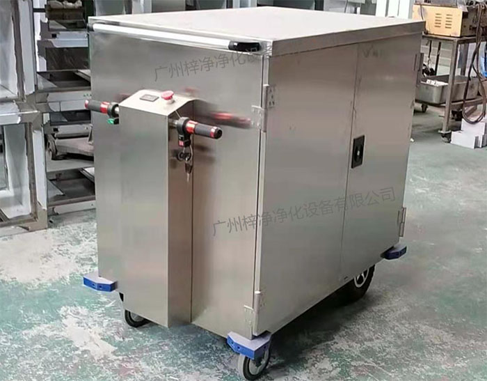 無菌物品電動運(yùn)送車又稱為無菌物品運(yùn)送車、無菌密封下送車、無菌物品回收車。
